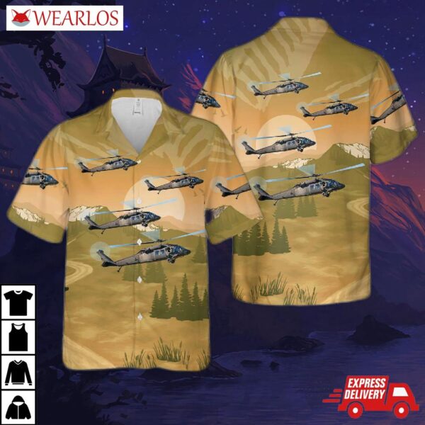 Us Army Sikorsky Uh-60a Black Hawk (s-70a) Hawaiian Shirt