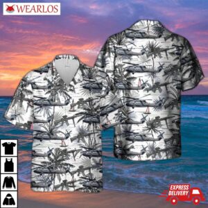 Us Army Sikorsky Uh-60m Black Hawk Hawaiian Shirt