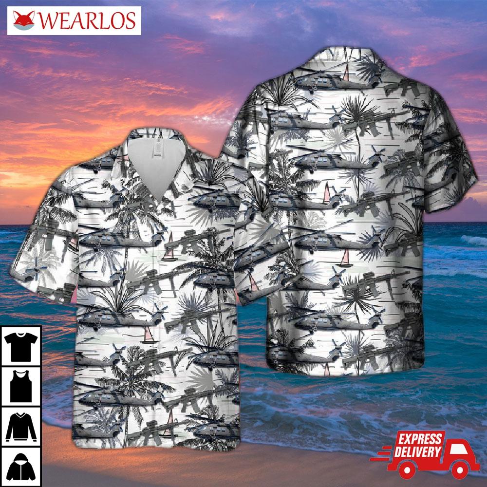Us Army Sikorsky Uh-60m Black Hawk Hawaiian Shirt