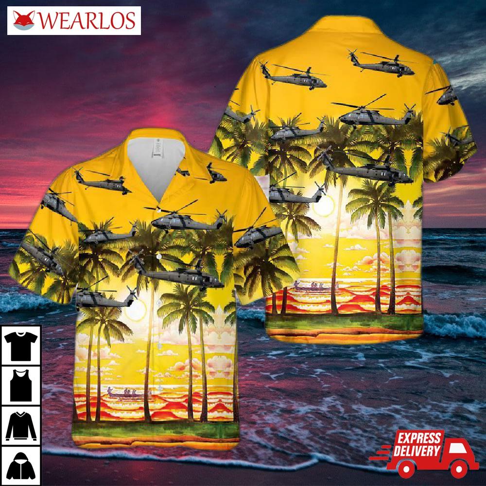 Us Army Sikorsky Uh-60m Blackhawk Hawaiian Shirt