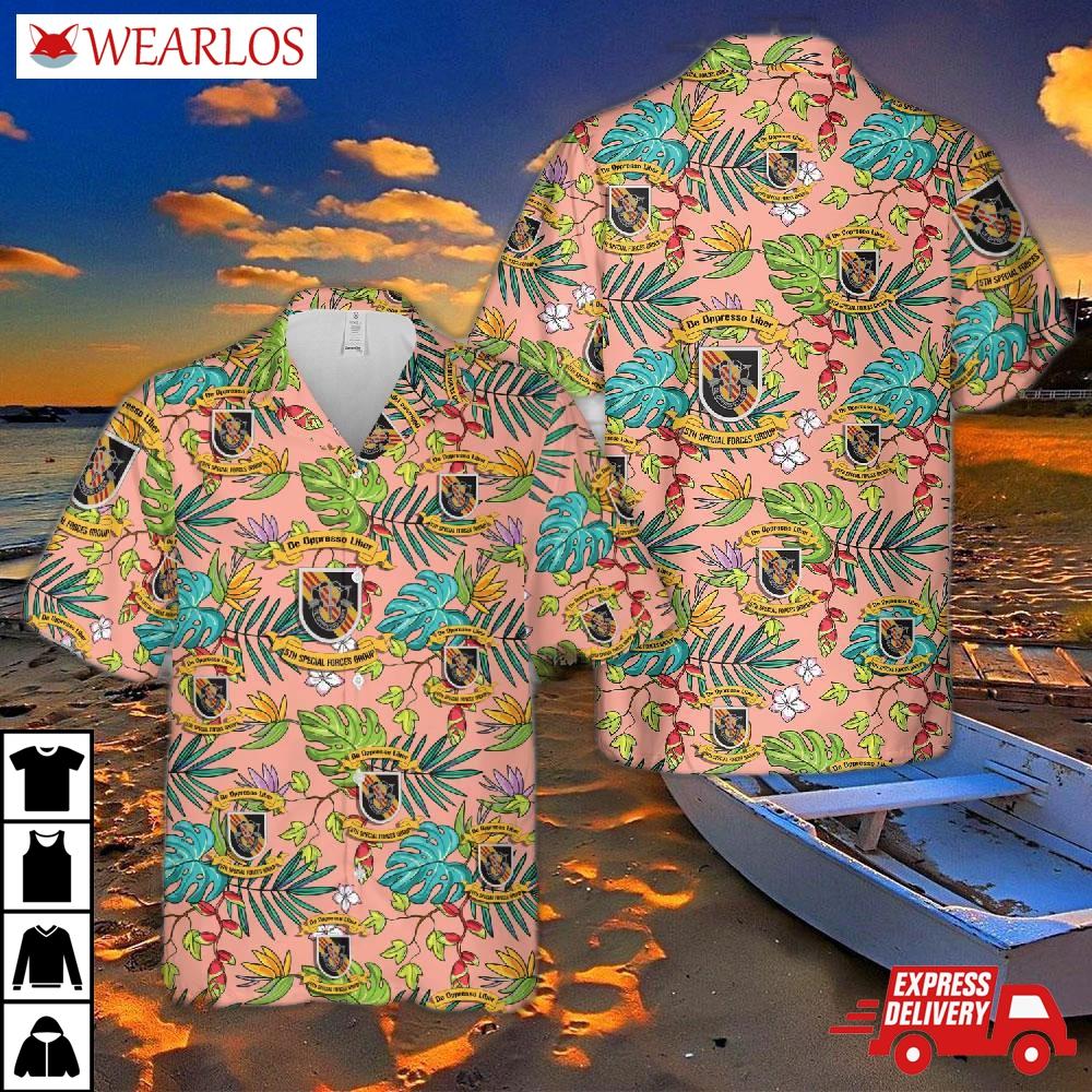 Us Army Special 5th Forces Group (5th Sfg)(a) Hawaiian Shirt