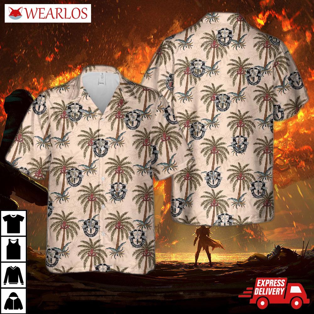 Us Army Special Forces Distinctive Unit Insignia Hawaiian Shirt