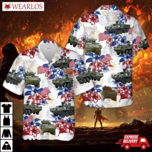 Us Army Stryker Tank Flag Hawaiian Shirt