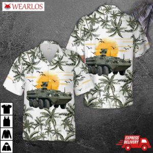 Us Army Stryker Tank Hawaiian Shirt