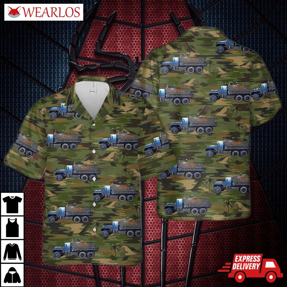 Us Army The Brutus Gun Truck Hawaiian Shirt