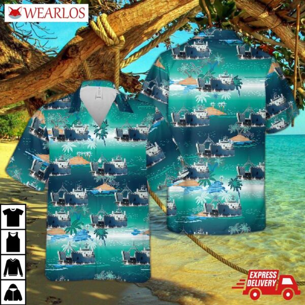 Us Army Usav General Frank S. Besson Jr. (lsv-1) Of 7th Transportation Brigade (united States) Hawaiian Shirt