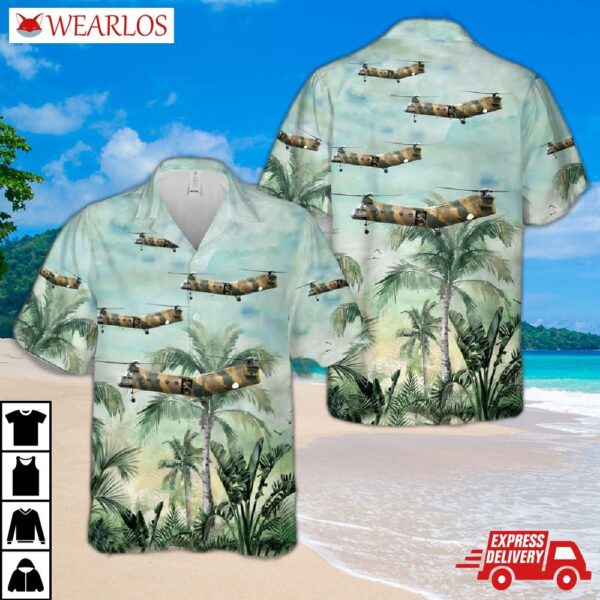 Us Army Vietnam Era H-21c "shawnee" Hawaiian Shirt