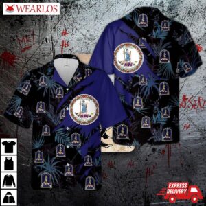Us Army Virginia National Guard Hawaiian Shirt