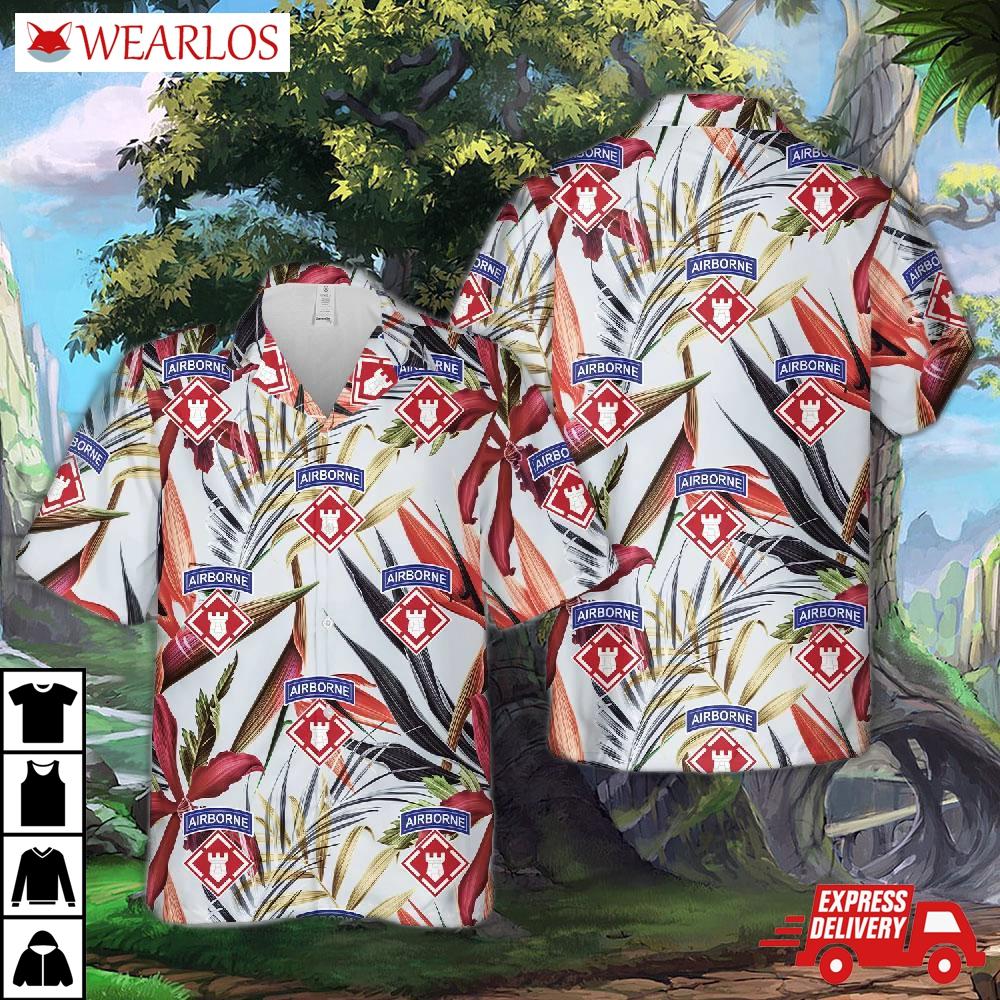 Us Army Xv3D Airborne Corps Hawaiian Shirt