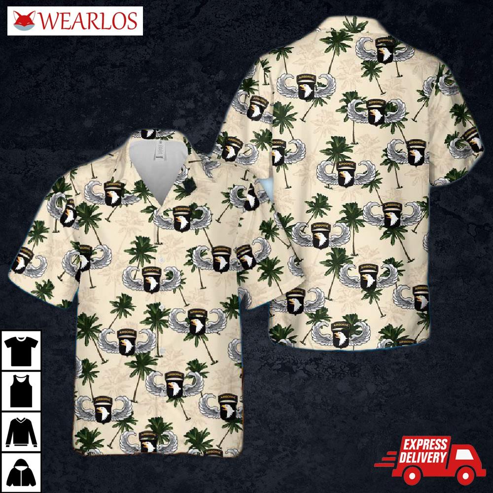 Us Arrmy 101st Airborne Division Wings Hawaiian Shirt