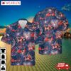 Us Coast Guard Eurocopter Mh-65 Dolphin Helicopter Firework Hawaiian Shirt