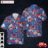 Us Coast Guard Eurocopter Mh-65 Dolphin Helicopter Firework Hawaiian Shirt