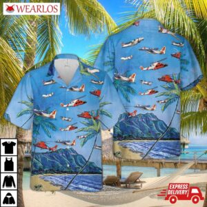 Us Coast Guard Helicopter Hawaiian Shirt