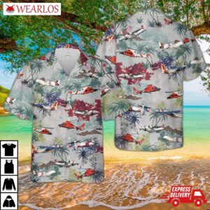 Us Coast Guard Helicopter Hawaiian Shirt