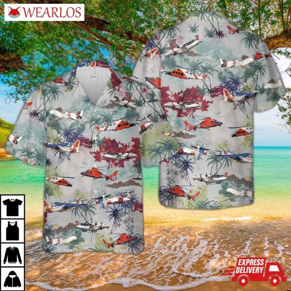 Us Coast Guard Helicopter Hawaiian Shirt
