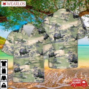 Us Coast Guard Helicopter Short Sleeve Hawaiian Shirt