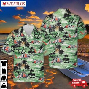 Us Coast Guard Sikorsky Mh-60 Jayhawk Helicopter Hawaiian Shirt
