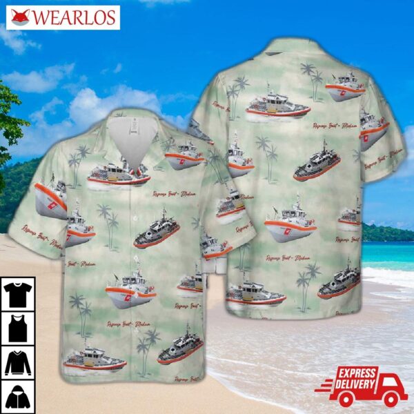 Us Coast Guard Uss Short Sleeve Hawaiian Shirt