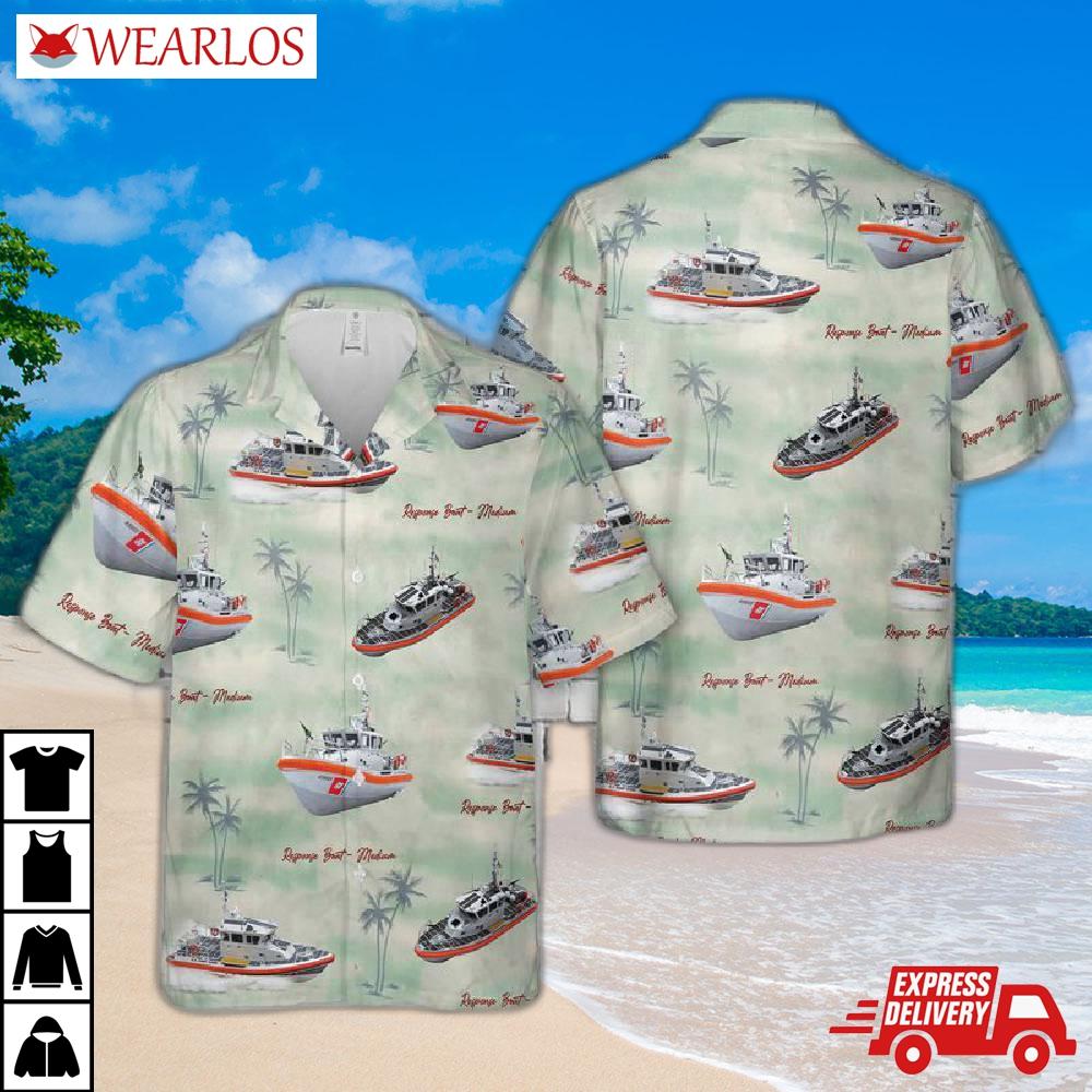 Us Coast Guard Uss Short Sleeve Hawaiian Shirt