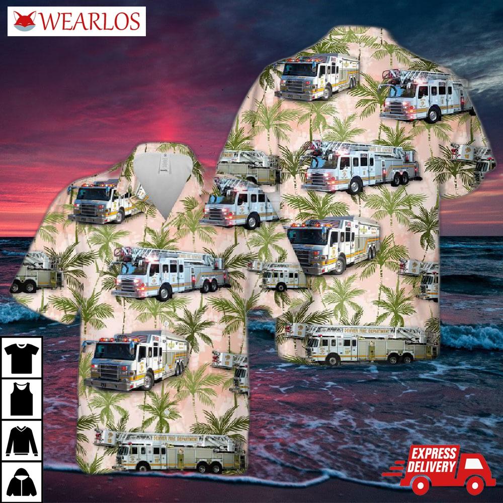 Us Colorado Denver Fire Department Hawaiian Shirt
