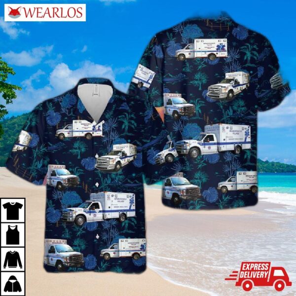 Us Mamaroneck Ems Hawaiian Shirt