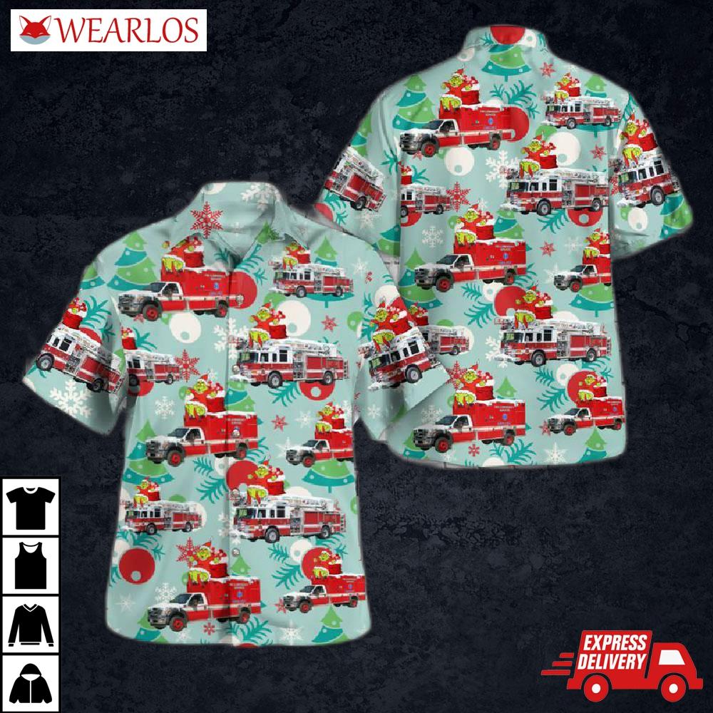 Us Naval Support Activity Annapolis, Fire Department Hawaiian Shirt
