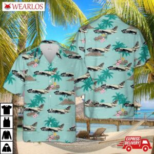 Us Navy A-7e Corsair Ii Of Va-22 Fighting Redcocks Hawaiian Shirt