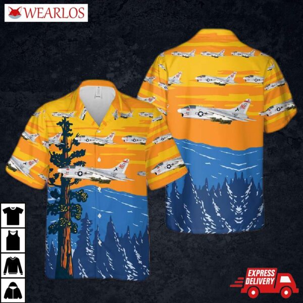Us Navy A-7e Corsair Ii Of Vfa-147 Argonauts Hawaiian Shirt