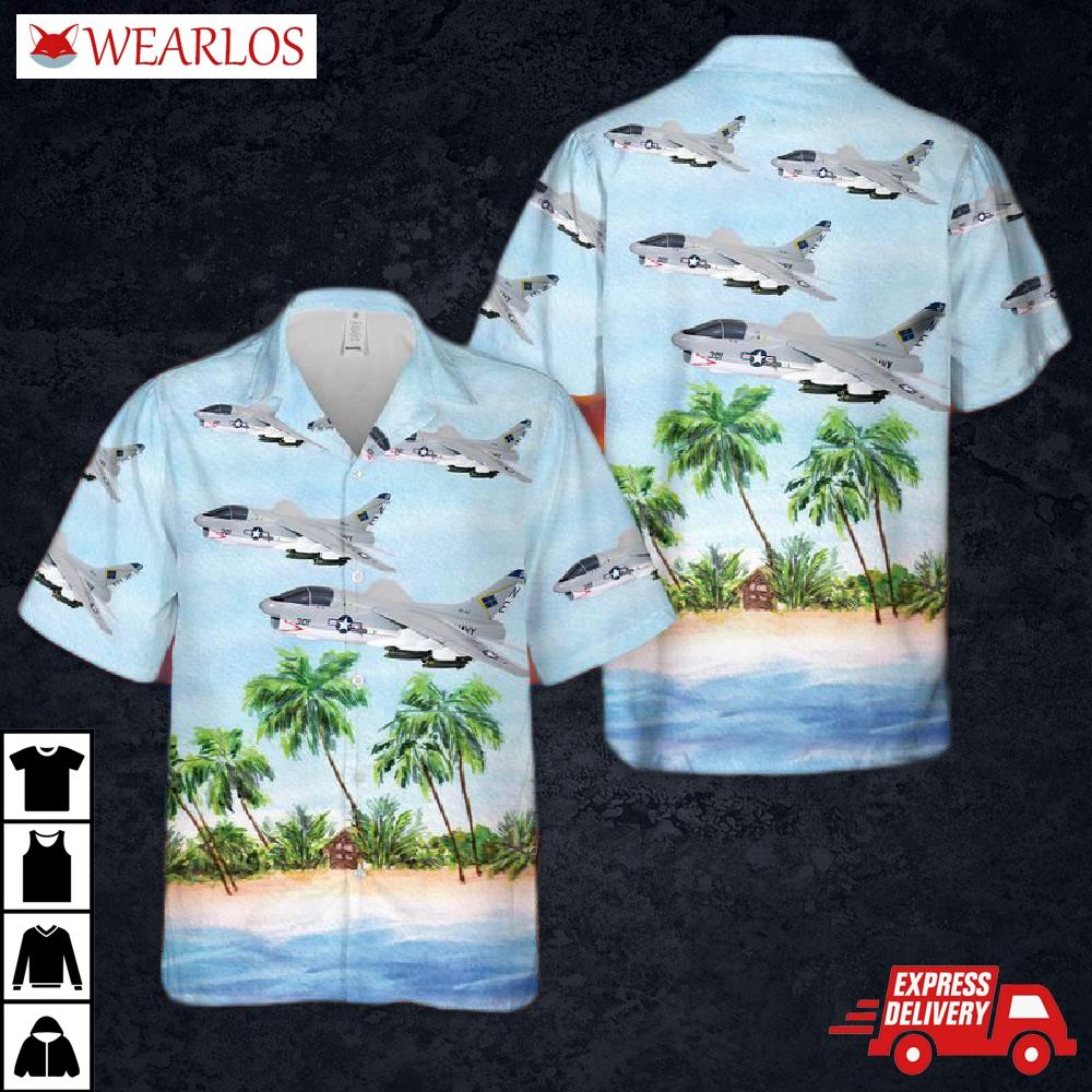 Us Navy A7e Corsair Ii Of Va-146 Hawaiian Shirt