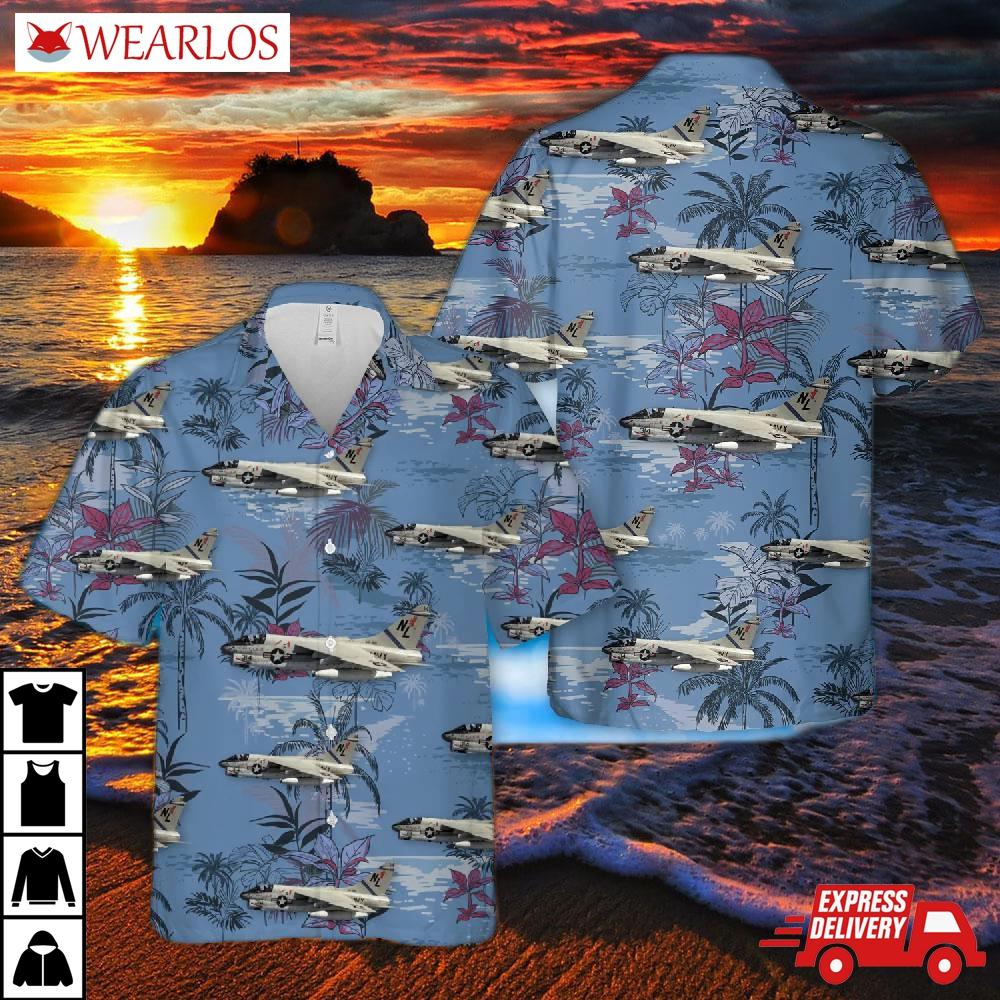 Us Navy A7e Corsair Ii Of Va-22 Hawaiian Shirt