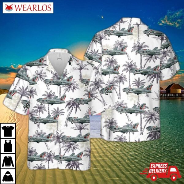 Us Navy A7e Corsair Ii Of Va-86 Sidewinders Hawaiian Shirt