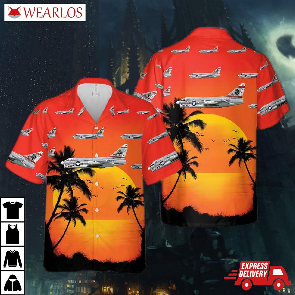 Us Navy A7e Corsair Ii Of Va-87 Golden Warriors Hawaiian Shirt