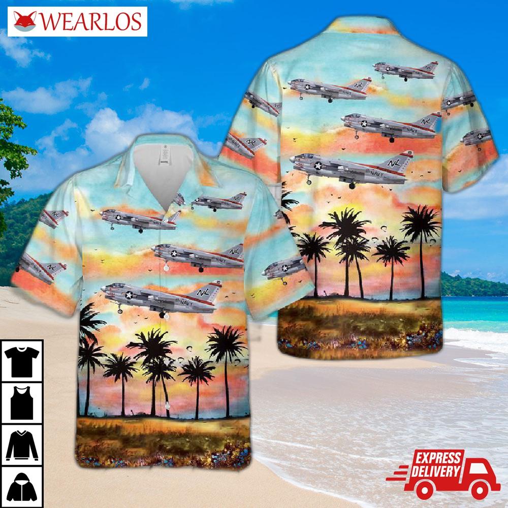 Us Navy A7e Corsair Ii Of Va-94 Hawaiian Shirt