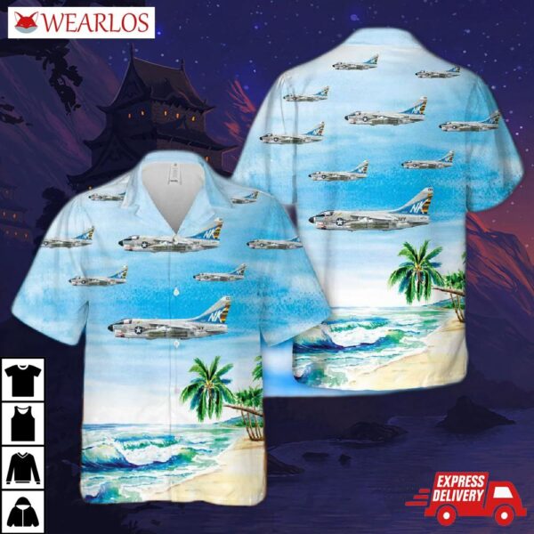 Us Navy A7e Corsair Ii Of Va-97 Hawaiian Shirt