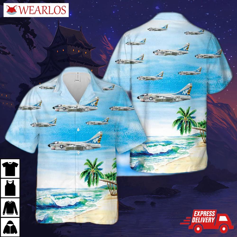 Us Navy A7e Corsair Ii Of Va-97 Hawaiian Shirt