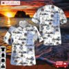 Us Navy Airborne Command & Control Squadron 124 (vaw-124) "bear Aces" Hawaiian Shirt