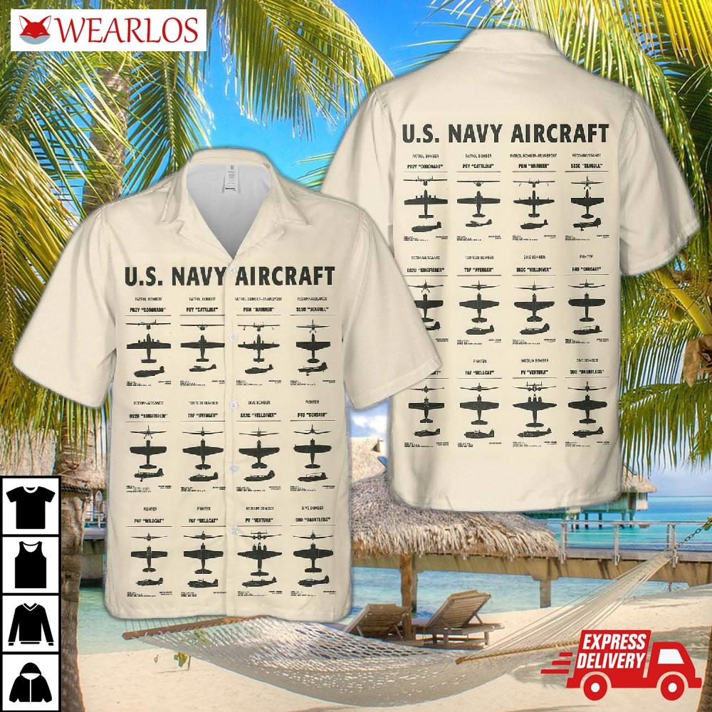 Us Navy Aircraft Hawaiian Shirt
