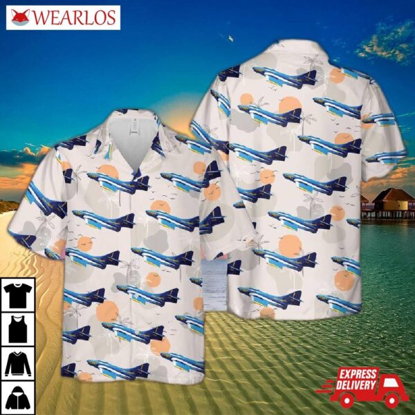 Us Navy Blue Angels F9f-8 Cougar Hawaiian Shirt