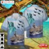 Us Navy Blue Angels Fly Over Uss Carl Vinson (cvn 70), 4th Of July Hawaiian Shirt