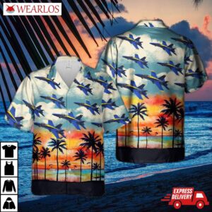 Us Navy Blue Angels Hawaiian Shirt