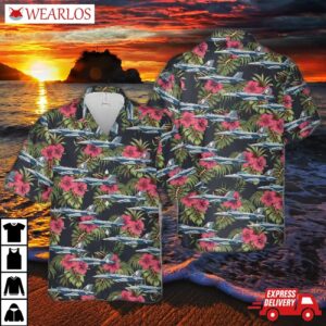 Us Navy Boeing Ea-18g Growler Of Electronic Attack Squadron 134 (vaq-134) Hawaiian Shirt