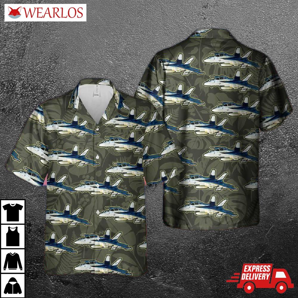 Us Navy Boeing Fa-18ef Super Hornet Hawaiian Shirt