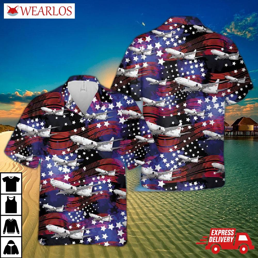 Us Navy Boeing P-8 Poseidon Hawaiian Shirt