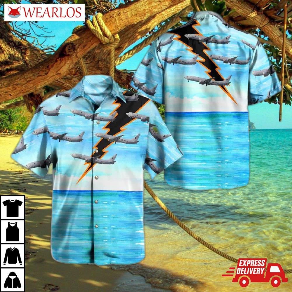 Us Navy Boeing P-8a Poseidon (737-8fv) Of Vp-30 Pro's Nest Hawaiian Shirt