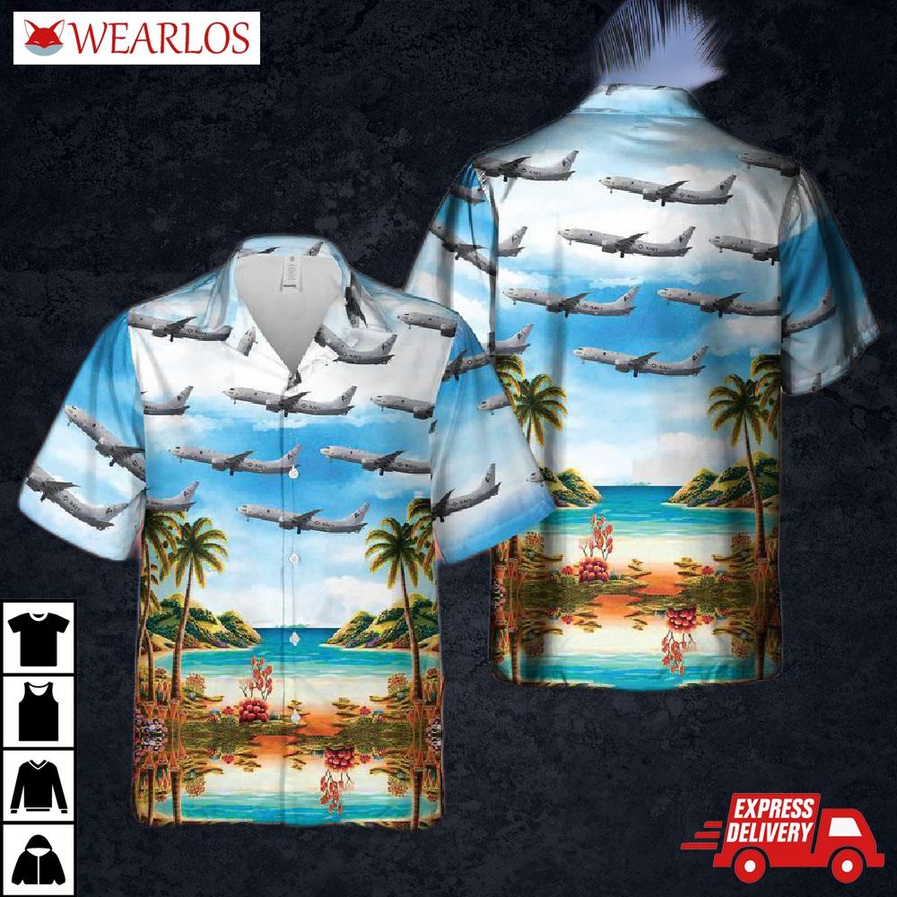Us Navy Boeing P-8a Poseidon Hawaiian Shirt
