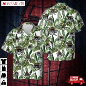 Us Navy Chief Skull And Cross Bones Crossbones 1893 Hawaiian Shirt