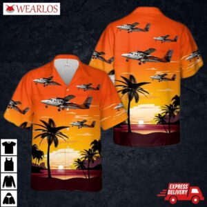 Us Navy De Havilland Canada Uv-18a Twin Otter Hawaiian Shirt