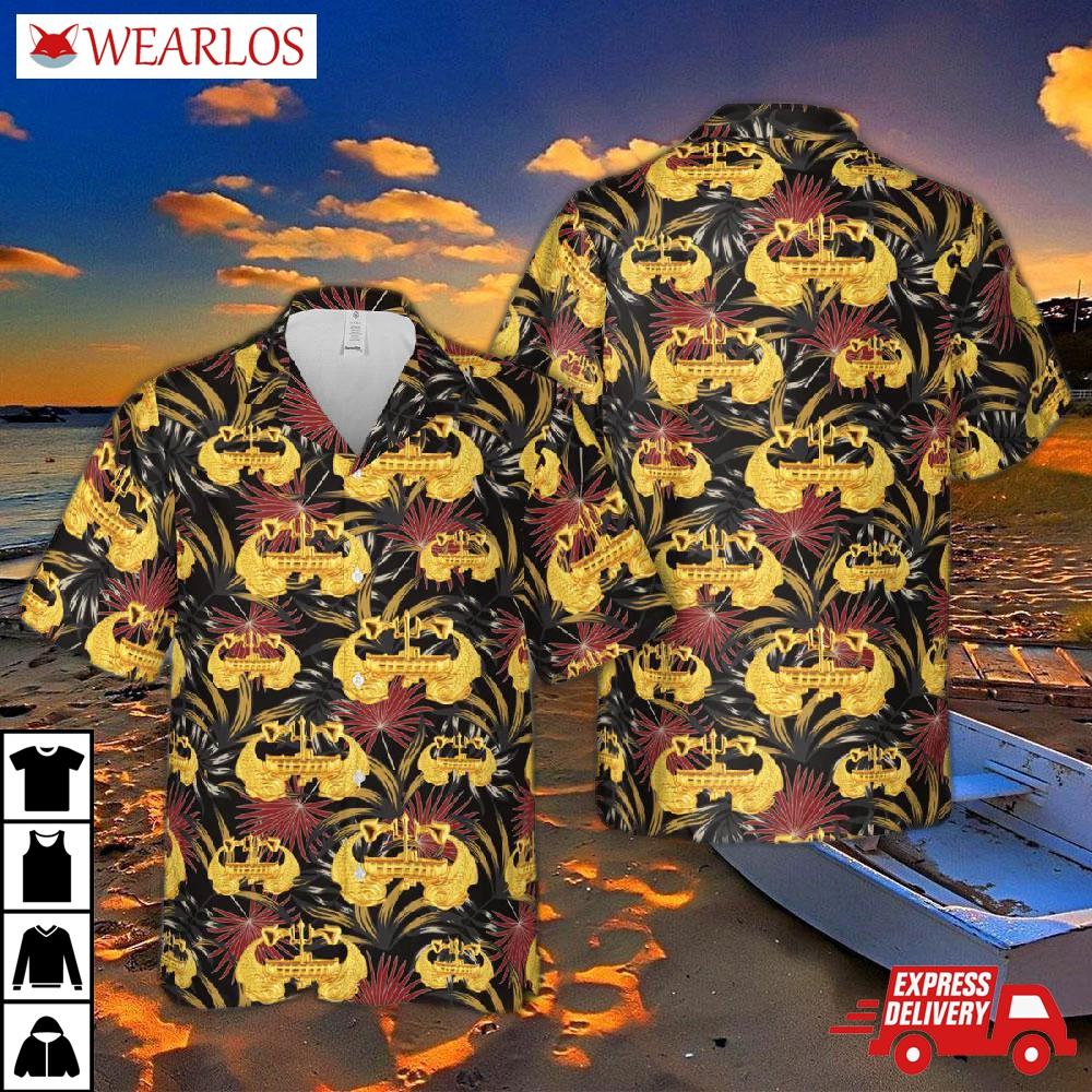 Us Navy Deep Submergence Officer Badge Hawaiian Shirt