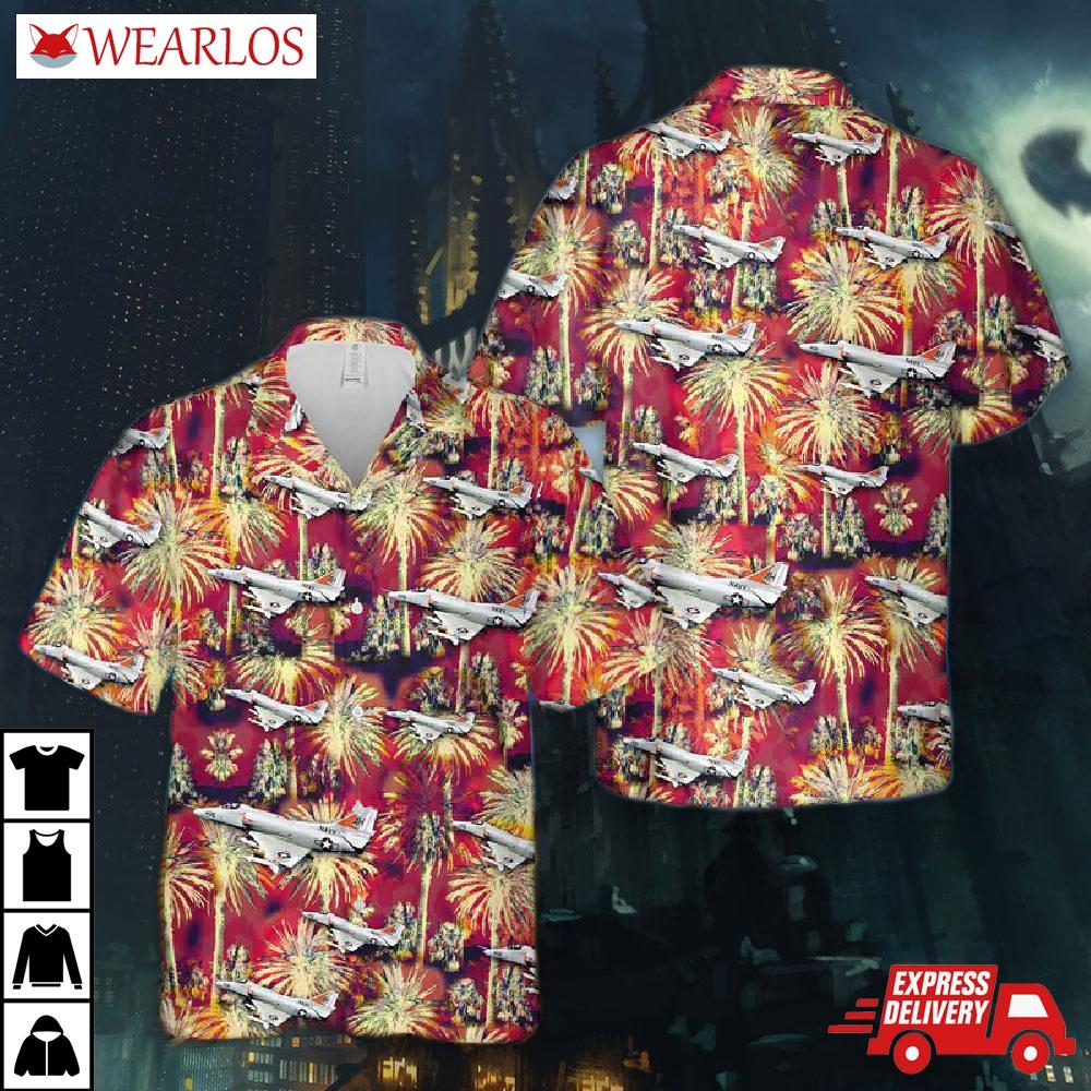 Us Navy Douglas A-4 Skyhawk Hawaiian Shirt