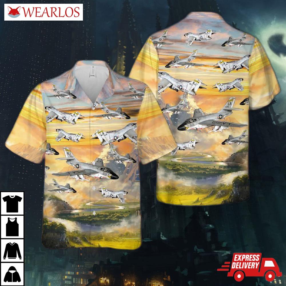 Us Navy Douglas F3D Skyknight Hawaiian Shirt